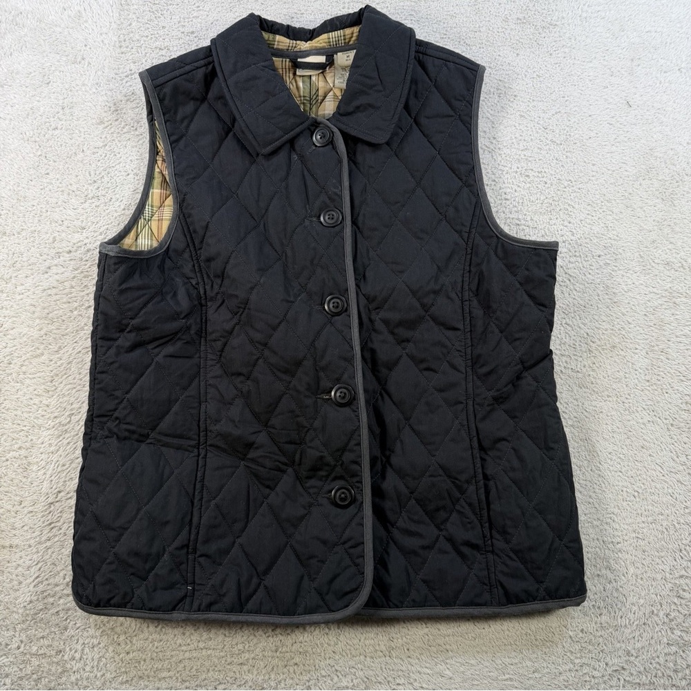 L.L. Bean Black Quilted Vest Size M